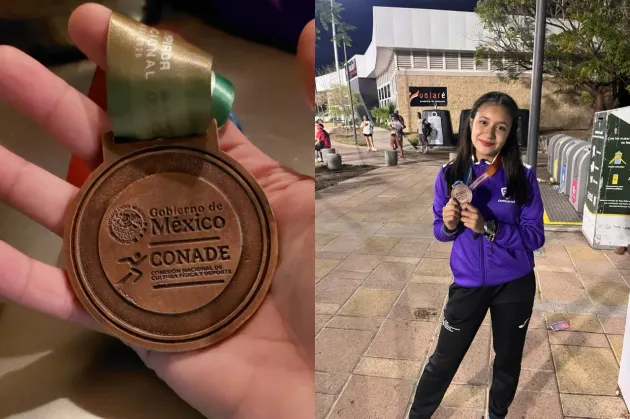 Gana chihuahuense Yaretzi Orozco tercer lugar en marcha de Olimpiada Nacional