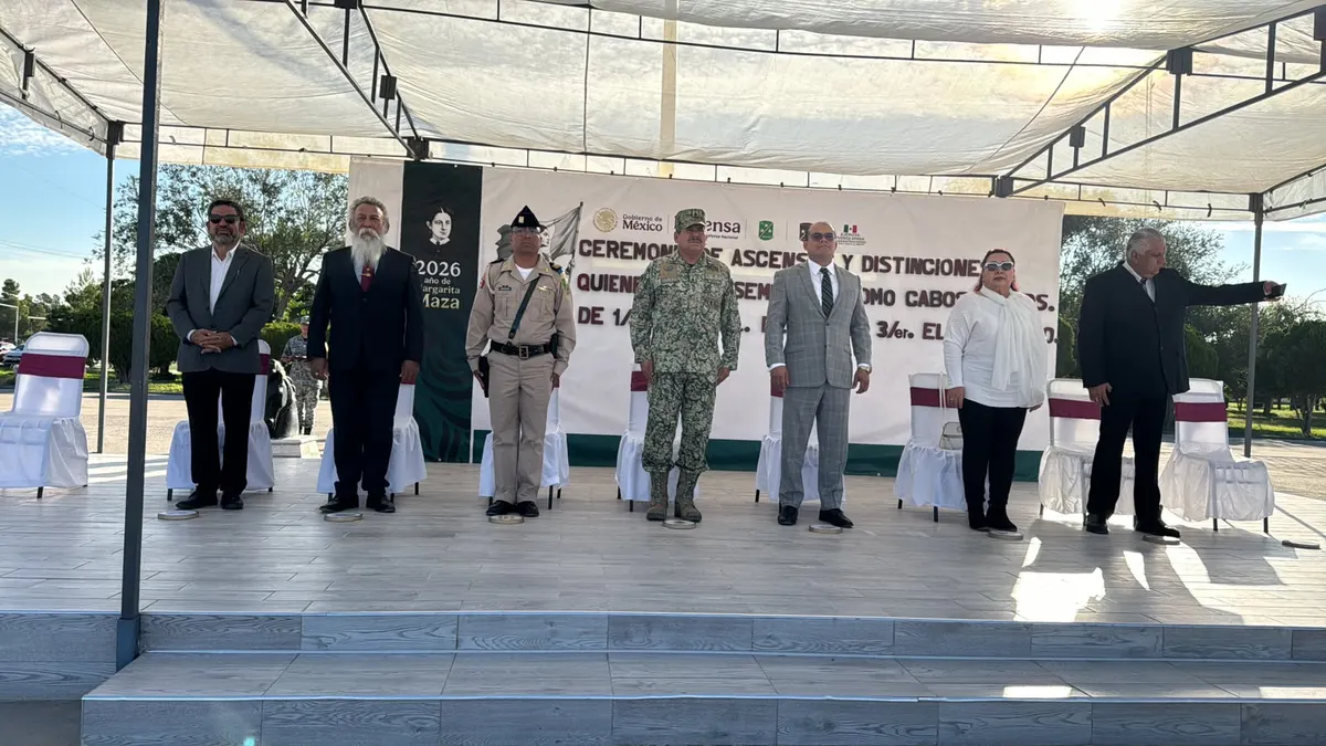 Reconocen a 48 conscriptos con ascensos en Guarnición Militar de Juárez