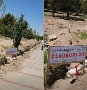 Clausura Profepa obras de riego en El Chamizal por falta de permiso