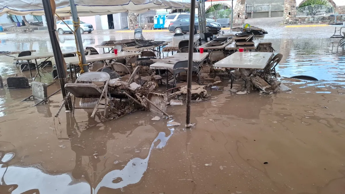Inundación y derrumbe de barda afectan a Casa Hogar El Manantial