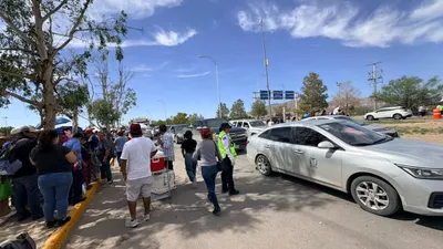 Congestiona salida de informe de Sheinbaum avenida Heroico Colegio Militar