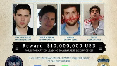 Lanza EU recompensa de 10 mdd por 'Los Chapitos'; advierten que son peligrosos