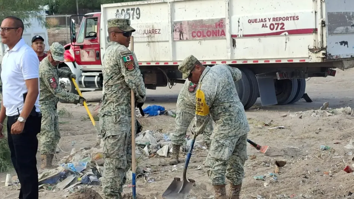 Llevan jornada 'Juárez Amanece Limpio' a las nueve etapas de Riveras del Bravo