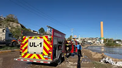 Mantienen vigilancia en el río Bravo por fuerte corriente e inundaciones