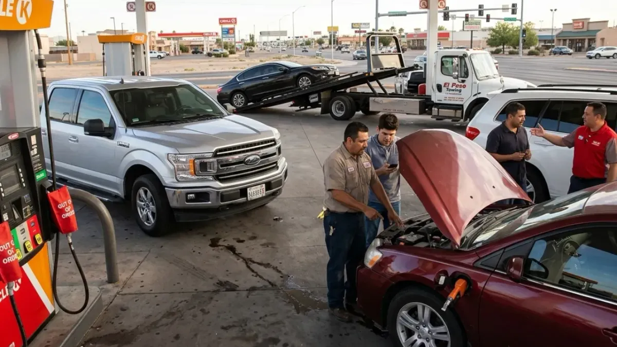 Mezclan accidentalmente diésel con gasolina premium en estación de El Paso