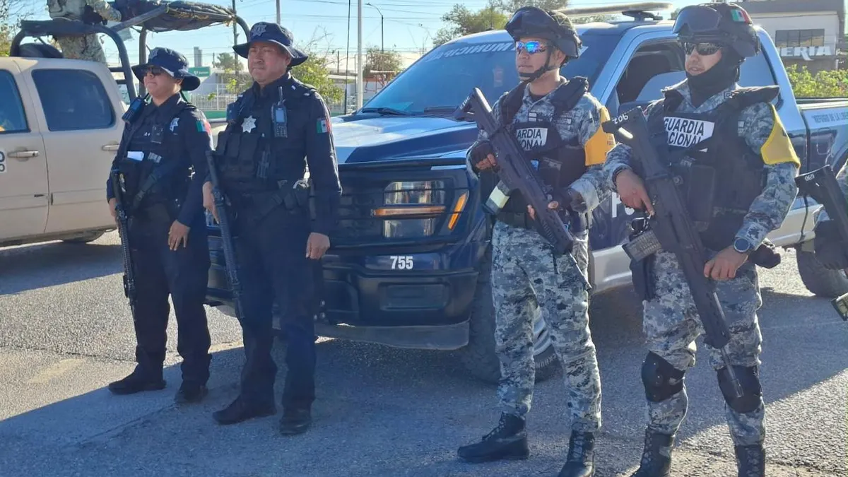 Despliegan operativo de seguridad en Juárez con cateos y patrullajes coordinados