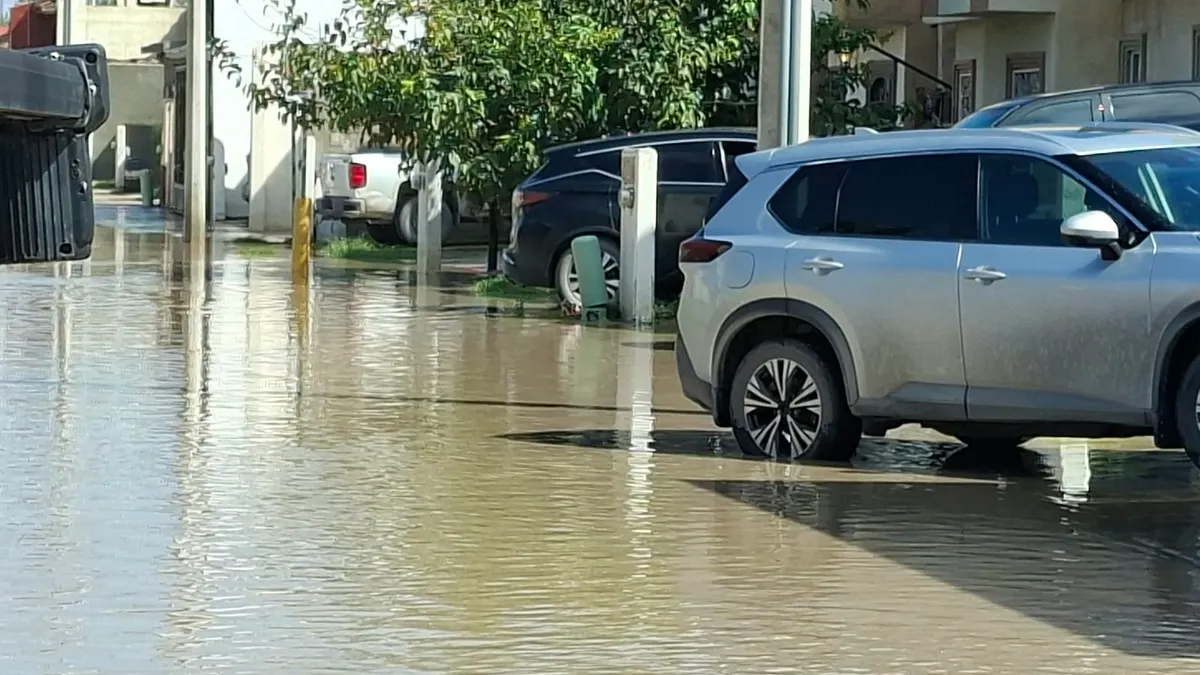 Atiende Protección Civil encharcamientos en Portal de los Olivos