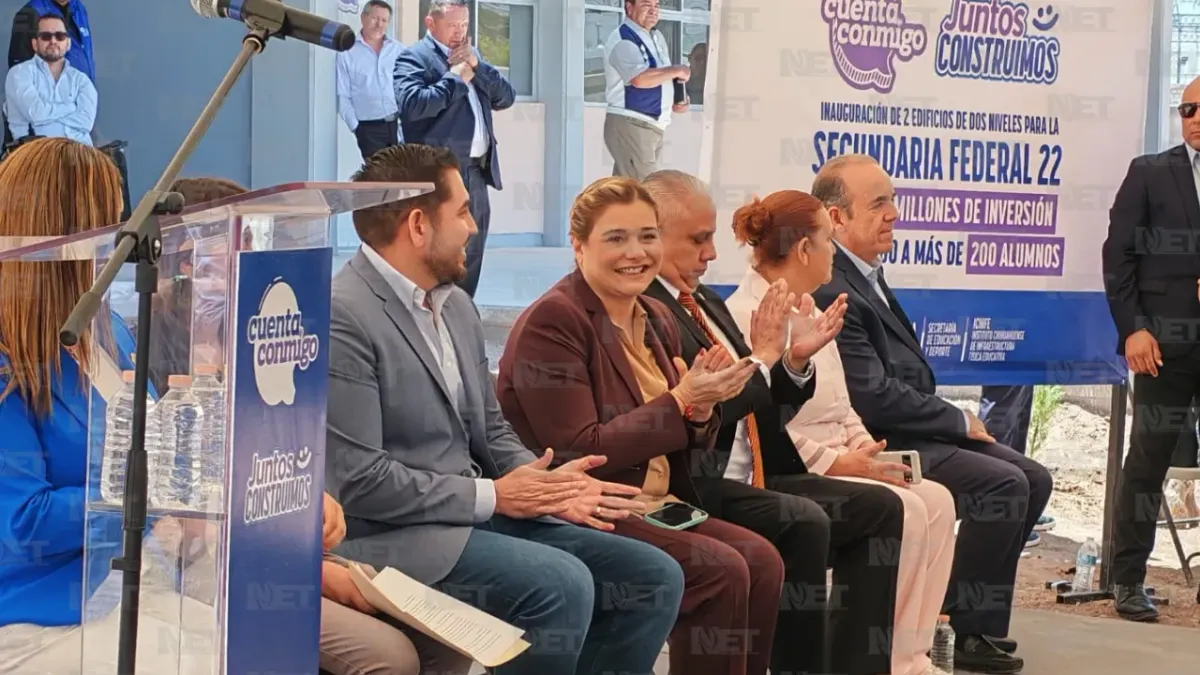 Inaugura Maru Campos la Secundaria Federal No. 22 en Juárez