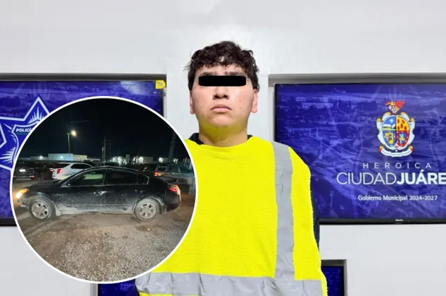 Detienen a joven tras persecución por no pagar gasolina en Juárez
