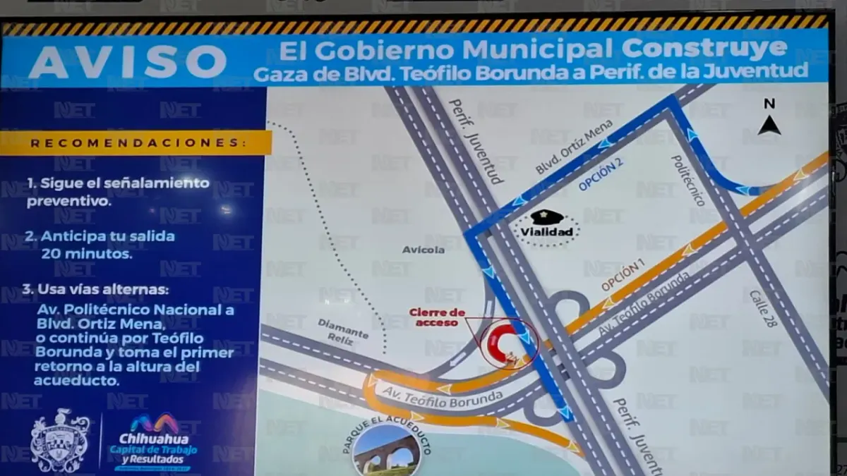 Anuncia Municipio cierre permanente en Teófilo Borunda y Juventud