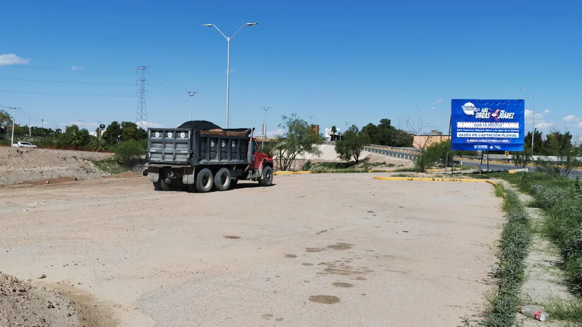 Avanza construcción de vaso de captación en cruce de Villarreal Torres