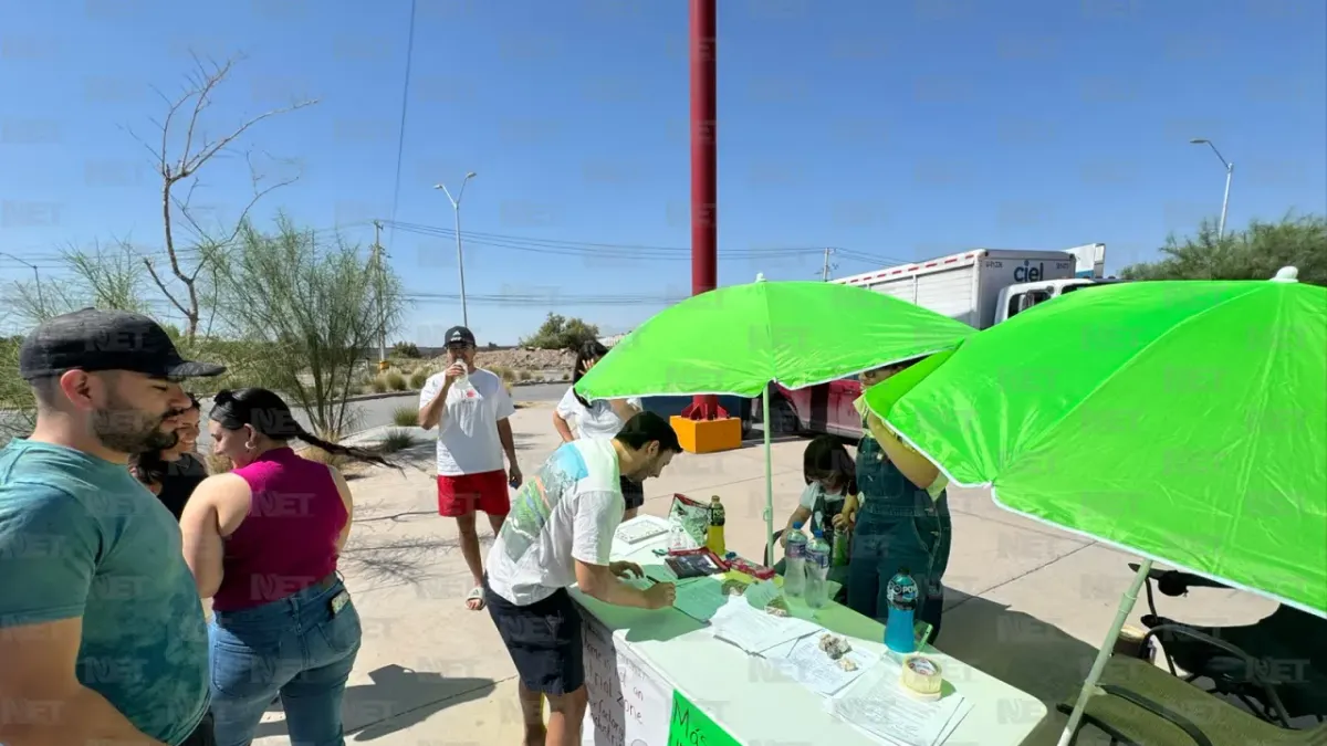 Protestan vecinos contra posible proyecto industrial cerca de sus fraccionamientos