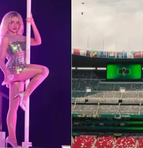 Captan a Sabrina Carpenter en México previo a la inauguración del Mundial