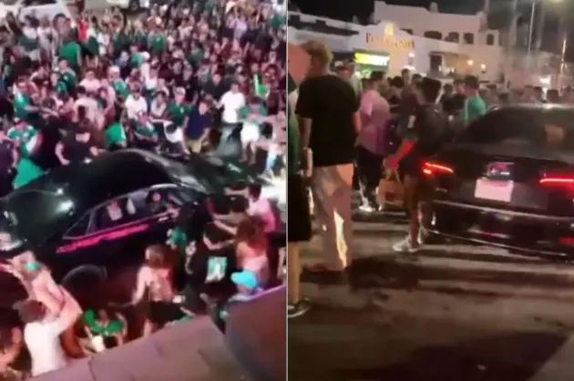 Conductor atropella a aficionados del Tri durante festejos y deja 17 heridos