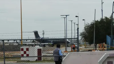 Llega presidenta Sheinbaum al Aeropuerto de Ciudad Juárez