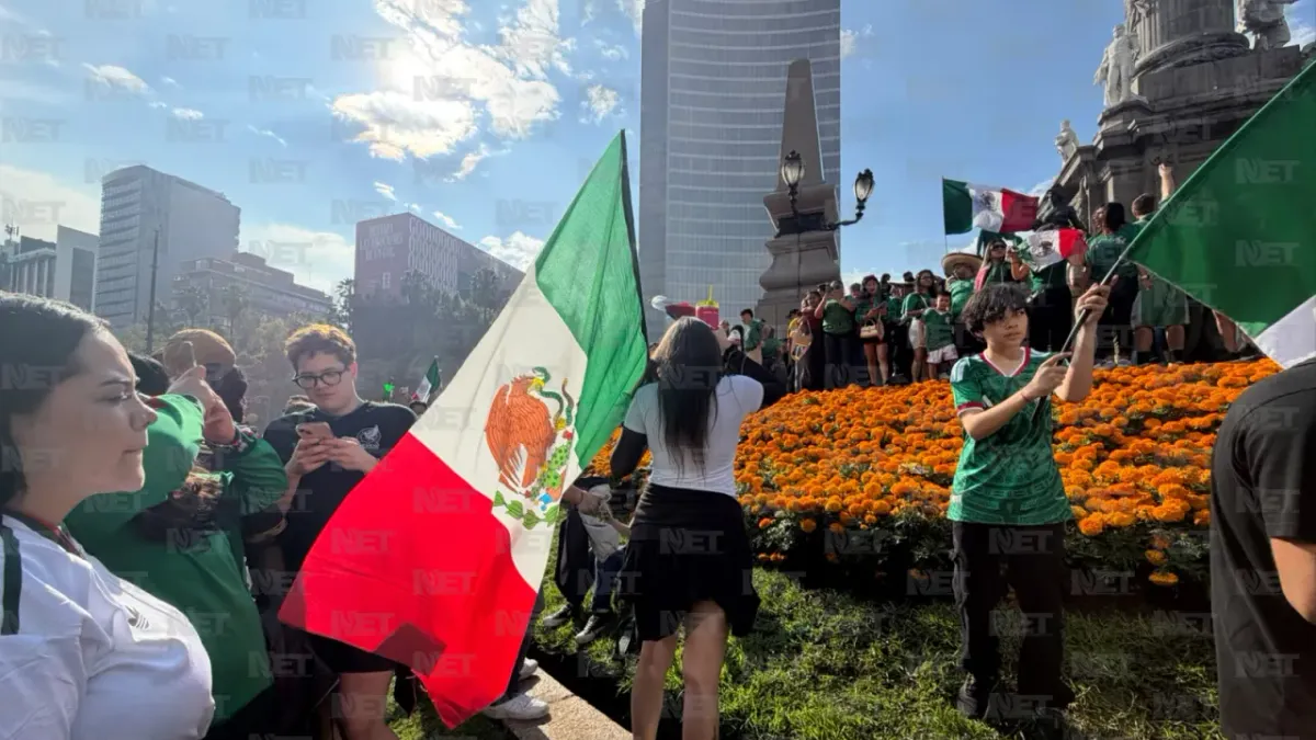 Reunió Ángel de la Independencia a 150 mil aficionados tras triunfo del Tri