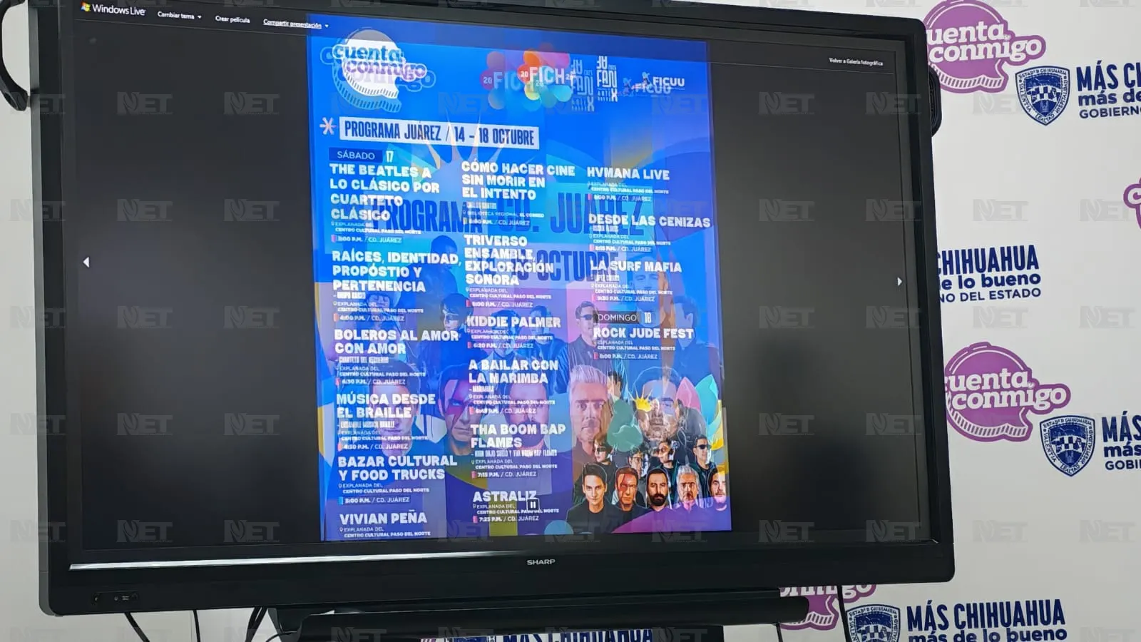 FICH 2026 en Juárez: conciertos gratuitos del 14 al 18