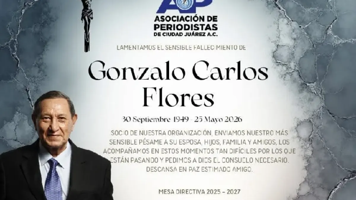 Fallece el fotoperiodista juarense Gonzalo Carlos Flores