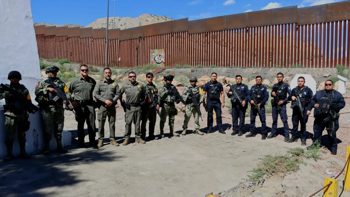 Autoridades de México y EU patrullan franja fronteriza