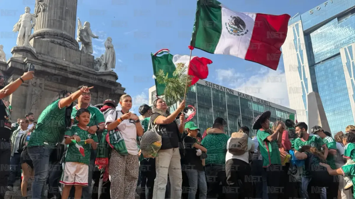Reunió Ángel de la Independencia a 150 mil aficionados tras triunfo del Tri