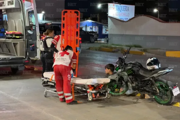 Motociclista lesionado tras corte de paso frente al Motel La Villita