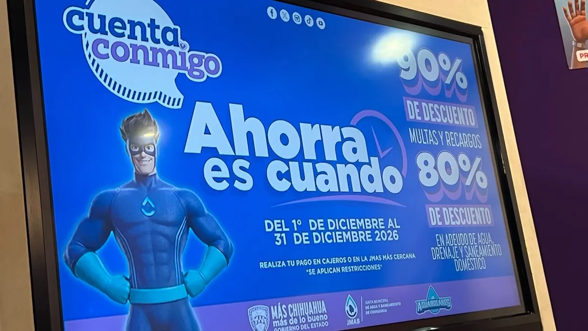 Anuncia JMAS programa de descuentos para regularizar adeudos en Chihuahua