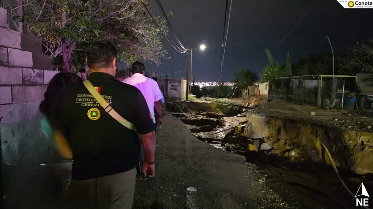 Supervisa Protección Civil zonas de riesgo por lluvias en Juárez