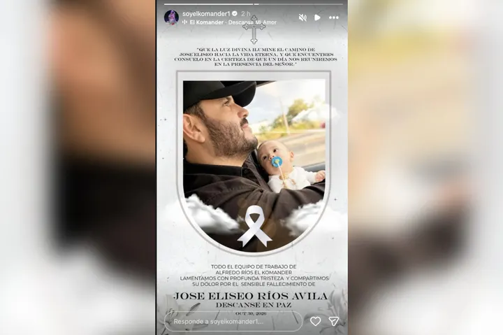 El Komander anuncia la muerte de su bebé 2