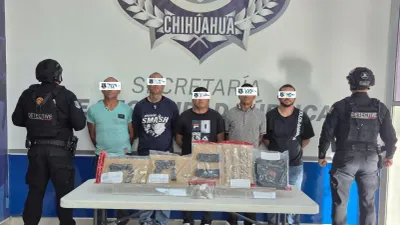 Captura SSPE a cinco hombres vinculados con homicidios recientes