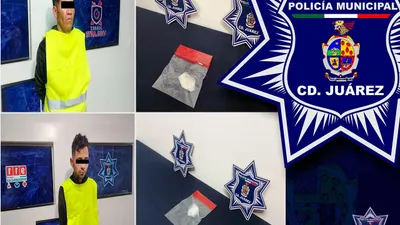 Detienen a dos hombres con cristal en distintos puntos de Juárez
