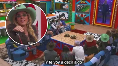 Encara Natalia Alcocer a Adal Ramones en vivo durante gala de La Granja VIP