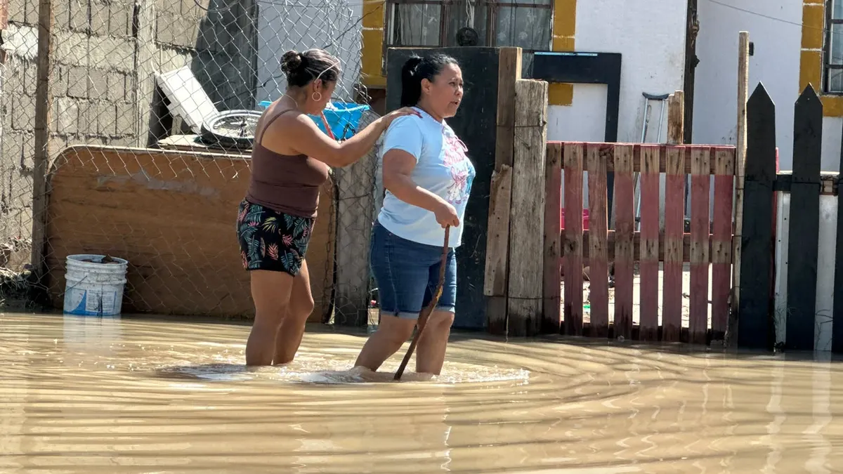 Reportan más de 50 viviendas dañadas por lluvias en Riberas del Bravo Etapa VIII