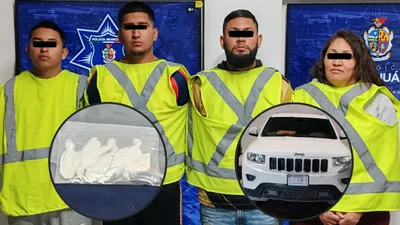 Detienen a cuatro en la Plutarco Elías Calles por droga y documentos alterados