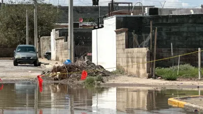 Reportan más de 50 viviendas dañadas por lluvias en Riberas del Bravo Etapa VIII