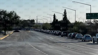 Filas moderadas en Juárez este domingo