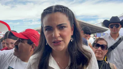 Asiste Andrea Chávez al informe de Sheinbaum en Juárez
