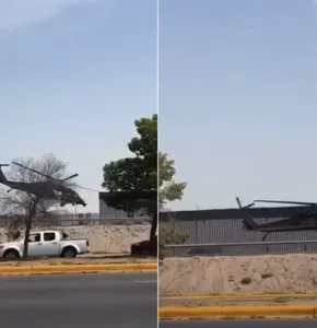 Sobrevuela helicóptero de EU a baja altura el río Bravo y sorprende a juarenses