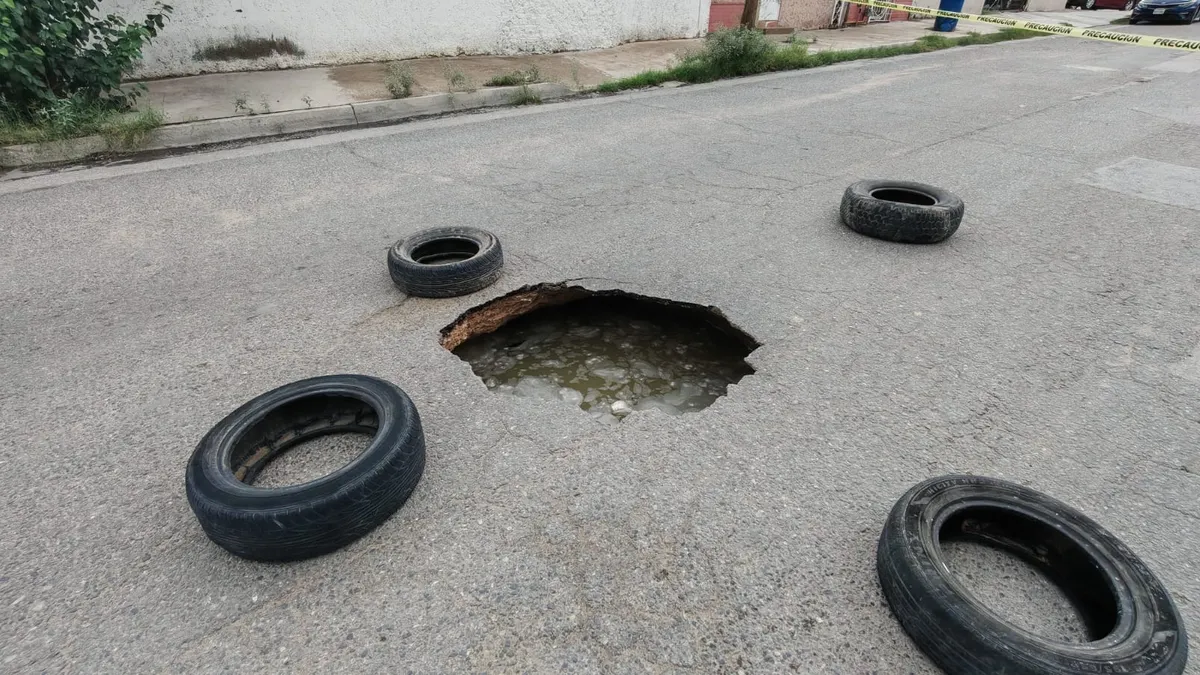 Van 49 hundimientos en Juárez; JMAS ya atendió 23