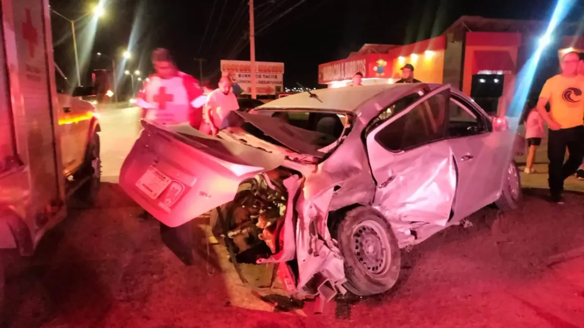 Deja carambola cuatro lesionados en El Sauzal