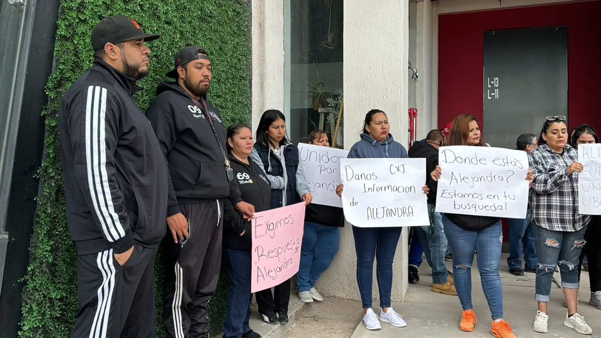 Protestan frente a oficinas de Uber en Juárez por conductora desaparecida