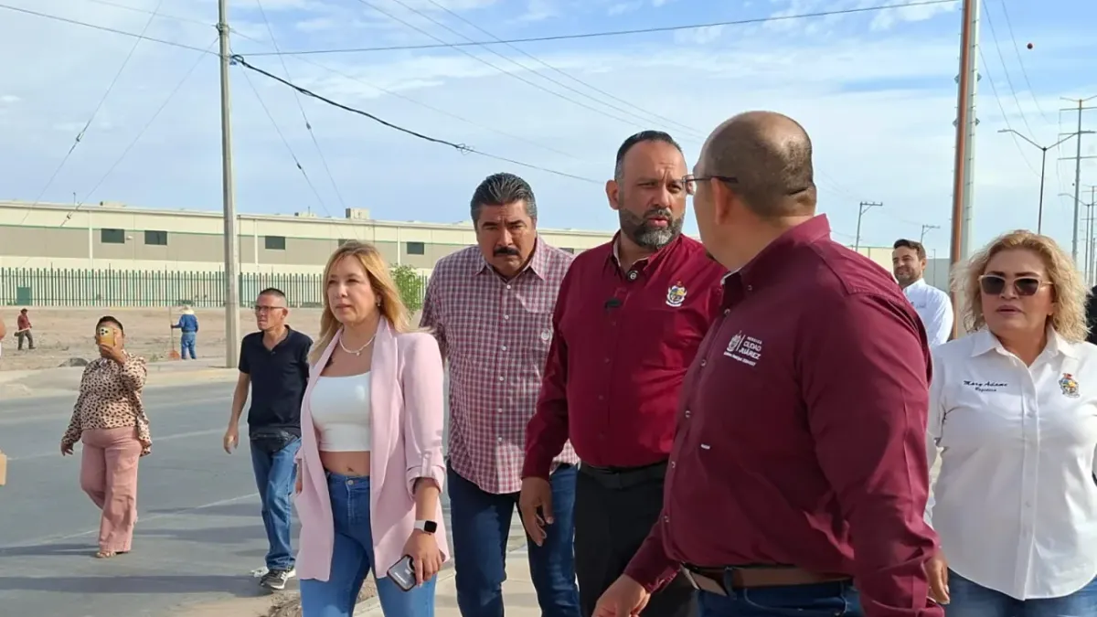 Recorre Héctor Ortiz obras de ordenamiento urbano en Juárez