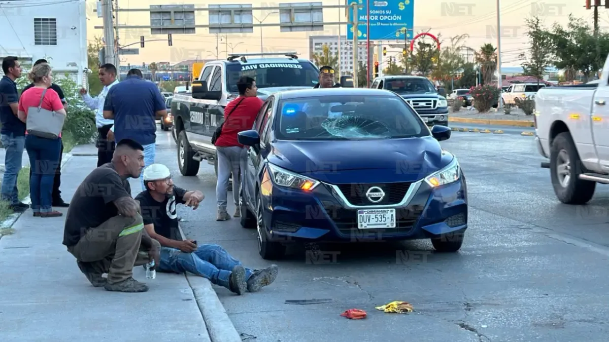 Impacta auto a ciclista en la avenida Tecnológico