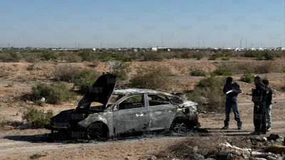 Roban auto en Horizontes del Sur y horas después aparece calcinado