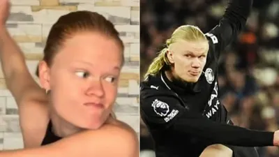 Hallan a la doble femenina de Erling Haaland y se vuelve viral en redes sociales