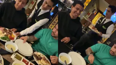Mesero les quita la comida 'por servirse demasiado' en un buffet y desata críticas