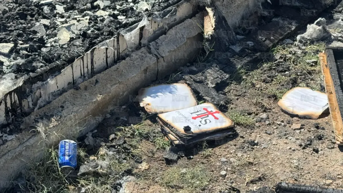 Incendio consume iglesia en Riberas del Bravo