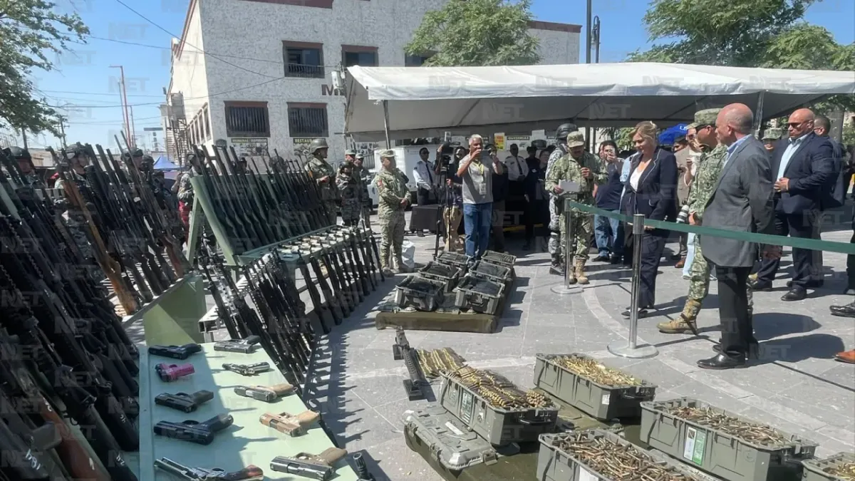 Destruyen más de mil 500 armas decomisadas en Juárez, Chihuahua y Coahuila
