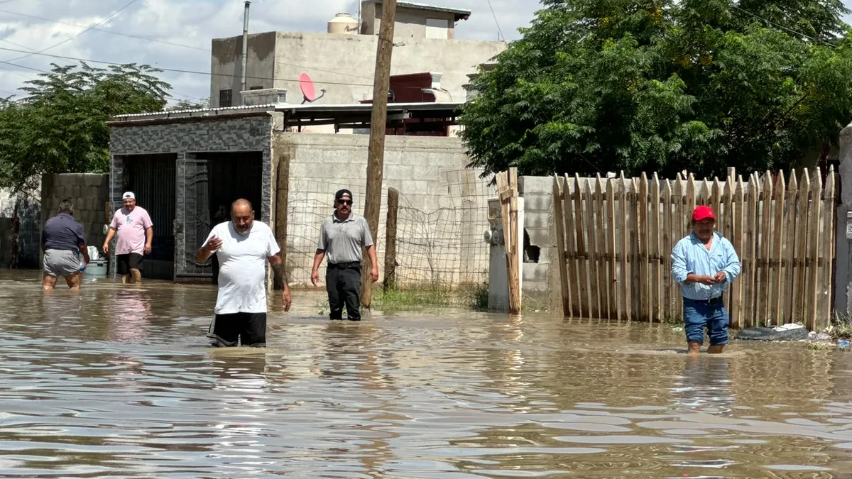 Reportan más de 50 viviendas dañadas por lluvias en Riberas del Bravo Etapa VIII