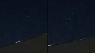 Captan extraña fila de luces en el cielo de Ciudad Juárez