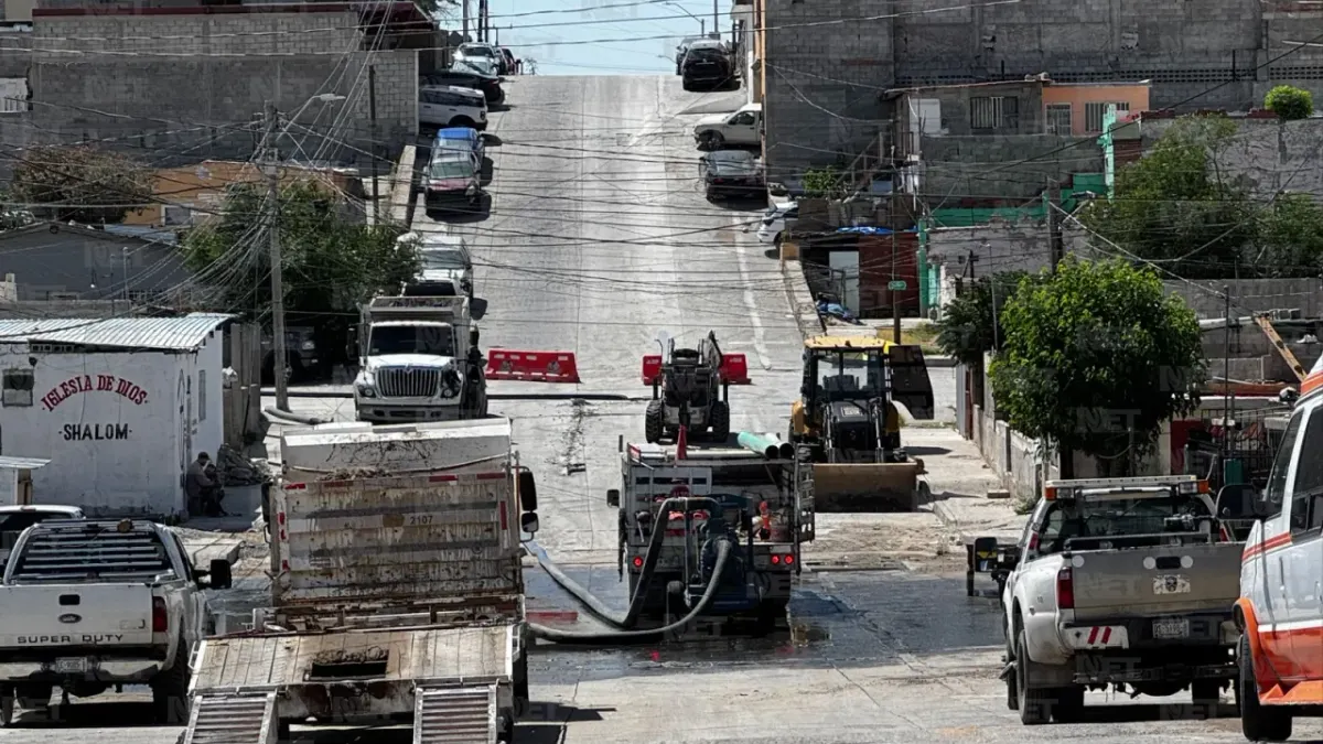 Repara JMAS tubería en colonia Azteca tras inundaciones
